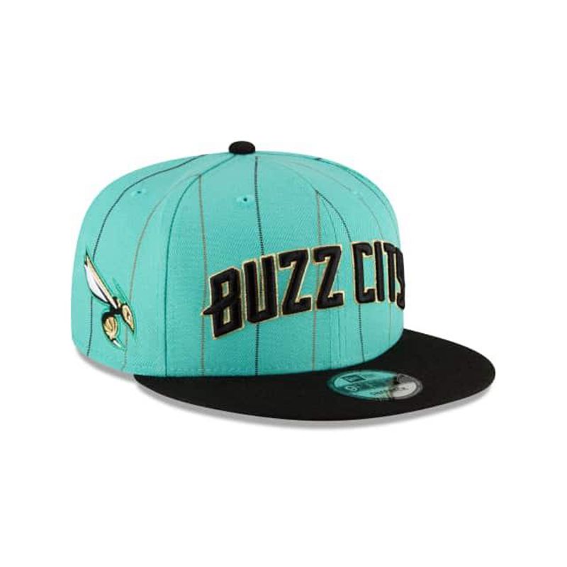 NBA Charlotte Hornets City Edition 9Fifty Snapback (XDS9507) - Blue New Era Caps